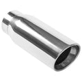 MagnaFlow 4.5in Round Polished Exhaust Tip, 3.5in Inlet, Angle Cut, Rolled Edge