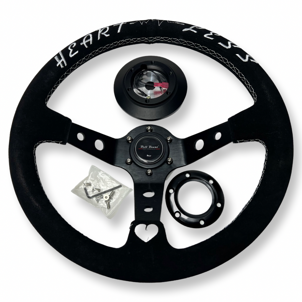 Suede Steering Wheel Short Hub Adapter Kit For Nissan 200X S13 S14 SR20 KA24