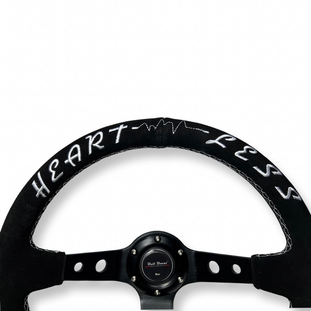 Universal Heartless 350mm 3"Deep Dish 6-Bolt Steering Wheel | 150 Entries