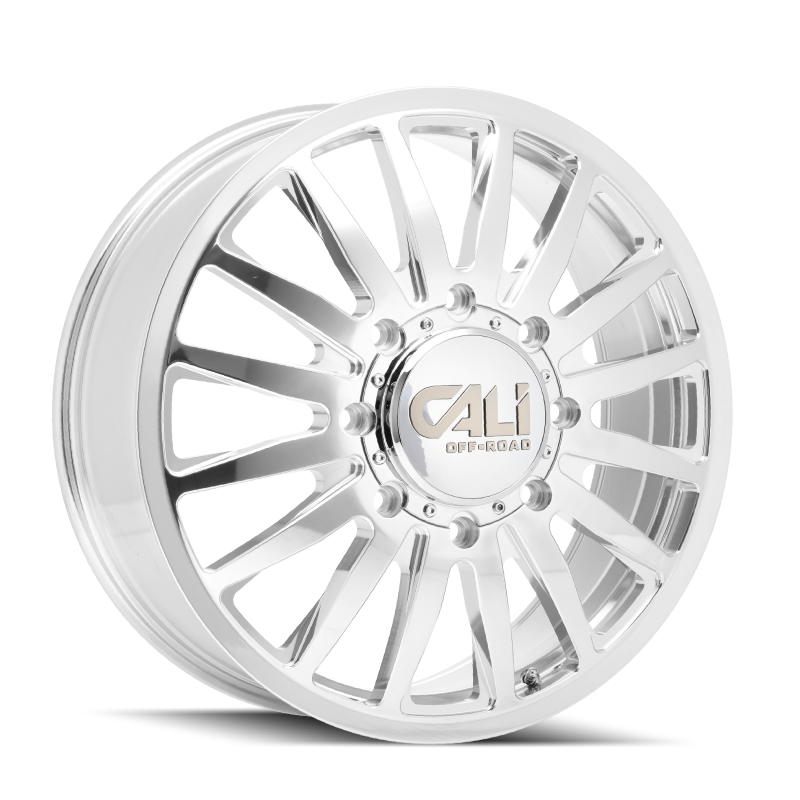 Cali Off-Road 9110D Summit Dually 20x8.25 / 8x165.1 BP / 115mm Offset / 121.3mm Hub Polished Wheel 9110D-2881PMF115