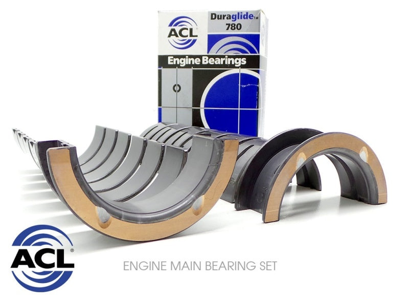 ACL 1967-1998 Chevy V8 267/305/327/350 .30mm Trimetal Oversized Main Bearing Set 5M909P-30
