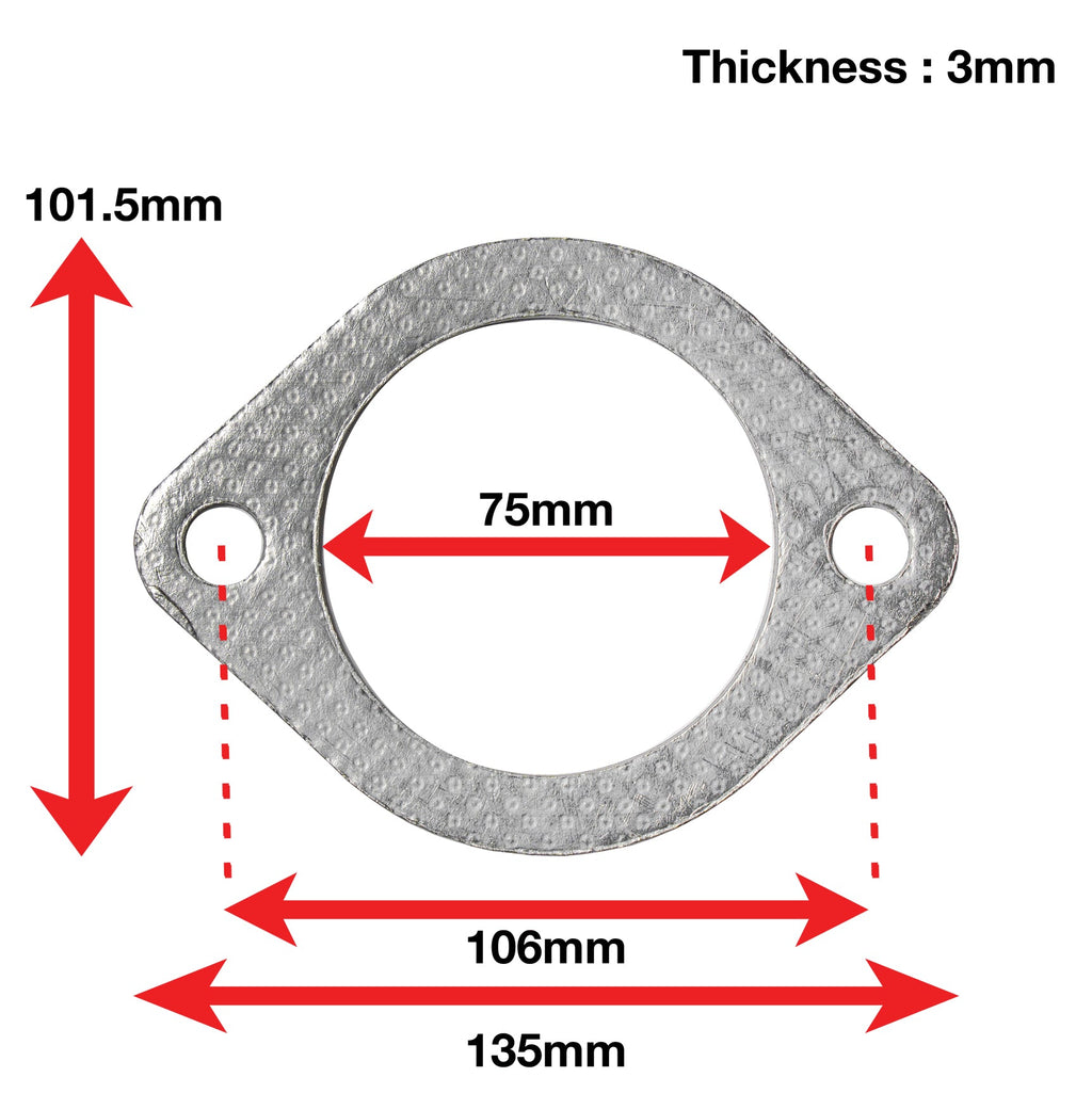 APEXi A'PEXi - Exhaust Gasket (Two Bolt) - Replacement