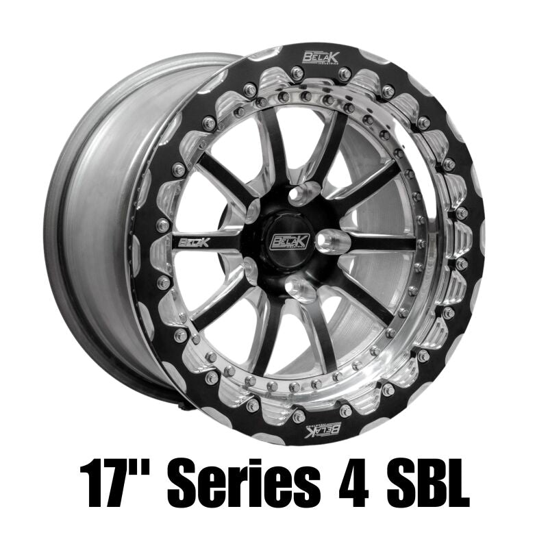 Belak Wheels Belak 17x4.5 / 2.25 BS / 5x114.3 BP / Series 4 Wheel - Monoblock (Req Spacer/Extended Studs) 17045114S42BS-1PC