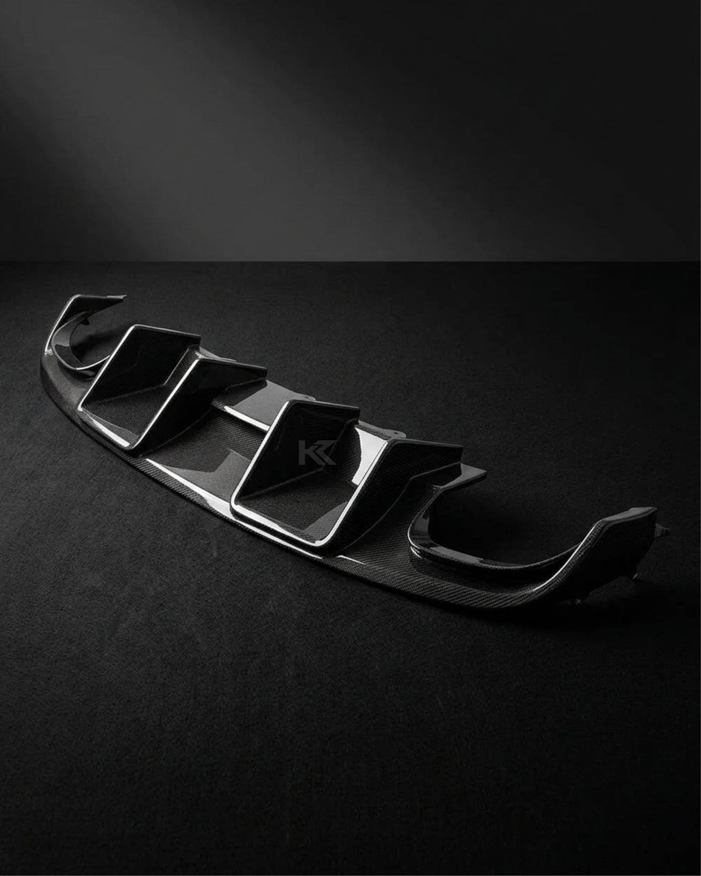 2008–2012 Audi A4 S-Line / S4 B8 Sedan Wide Scoop Rear Valance Diffuser – Carbon Fiber