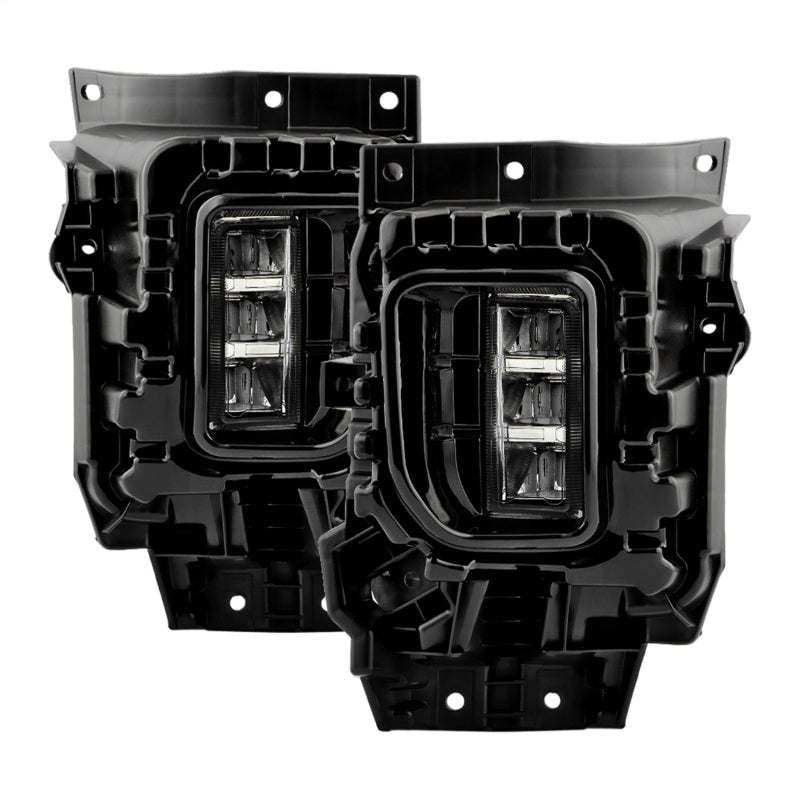 SPYDER Ford F150 24-26 OEM Style Full Led Fog Lights (W/ DRL) - Set FL-FF15024-LED-C 9055478