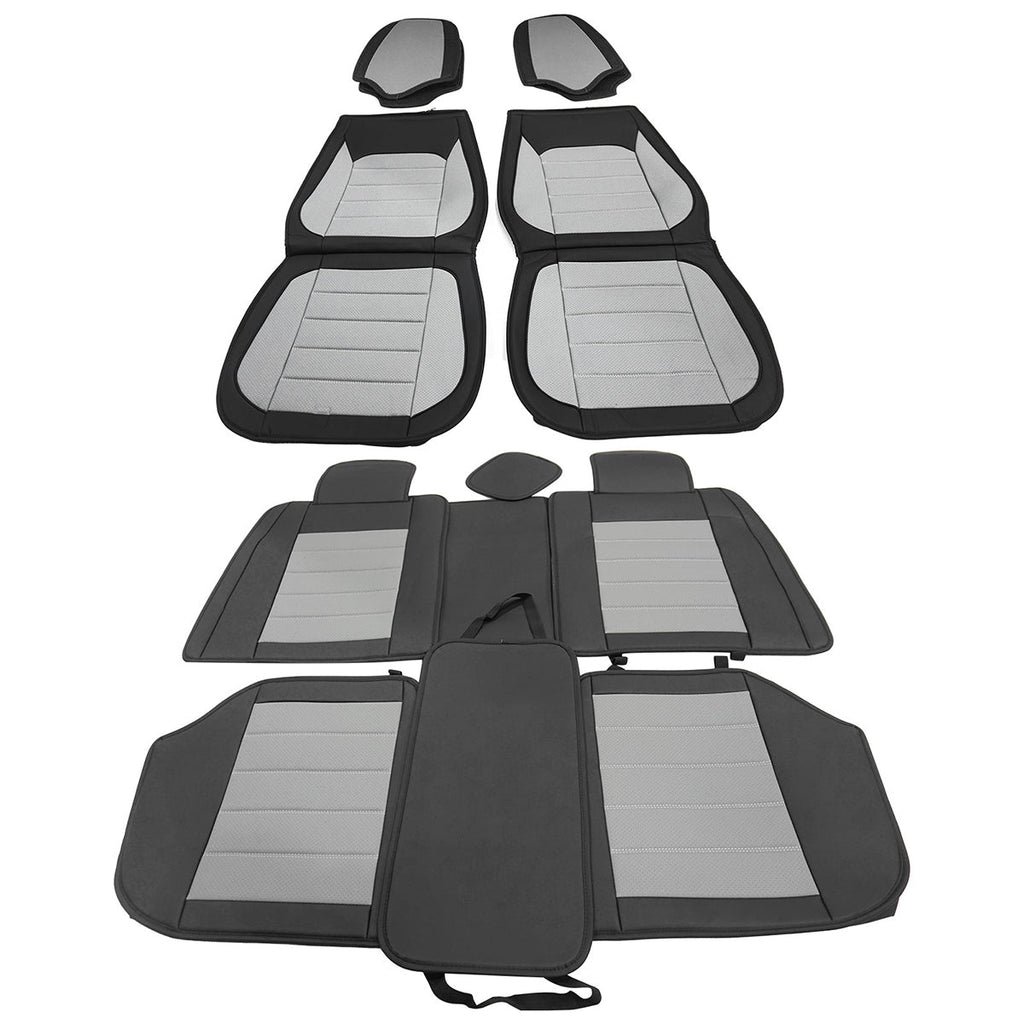 Universal Fit PU Leather Car Seat Covers Cushion Protector - 01 Style