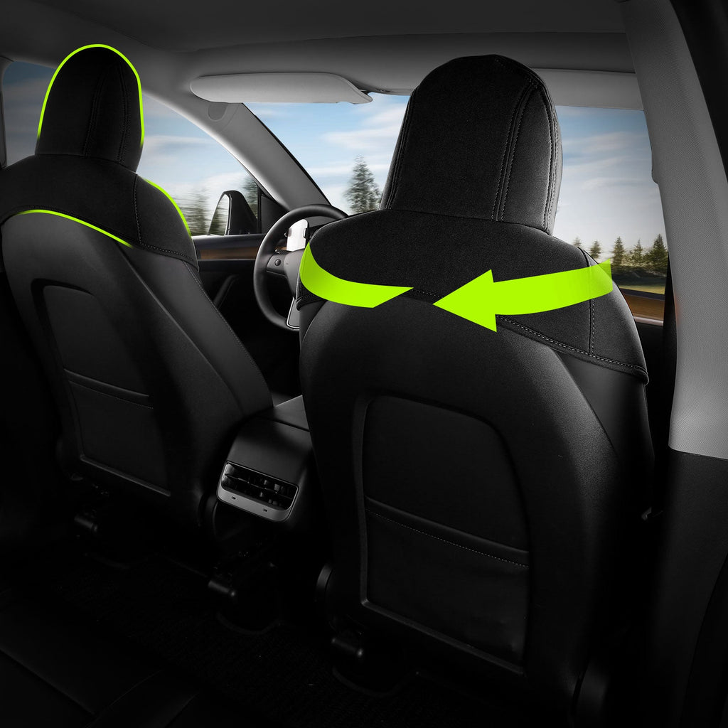 2017-2023 Tesla Model 3 Seat Covers Cushions V1 Suede Leather