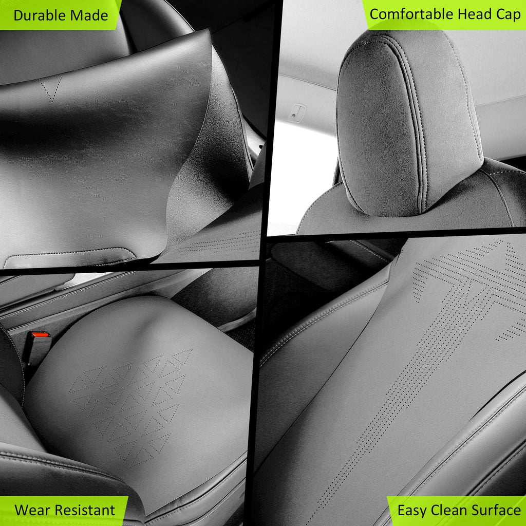 2017-2023 Tesla Model 3 Seat Covers Cushions V1 Suede Leather