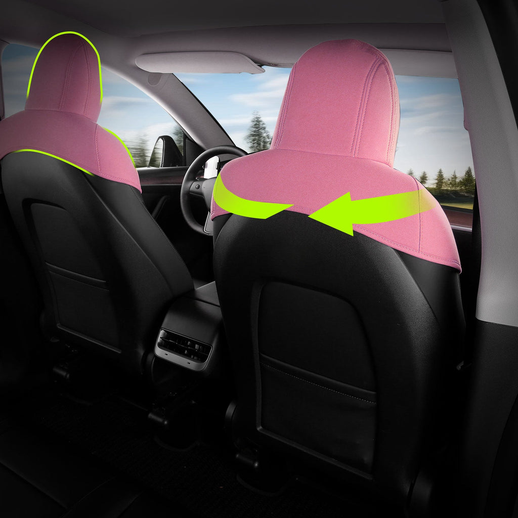 2017-2023 Tesla Model 3 Seat Covers Cushions V1 Suede Leather