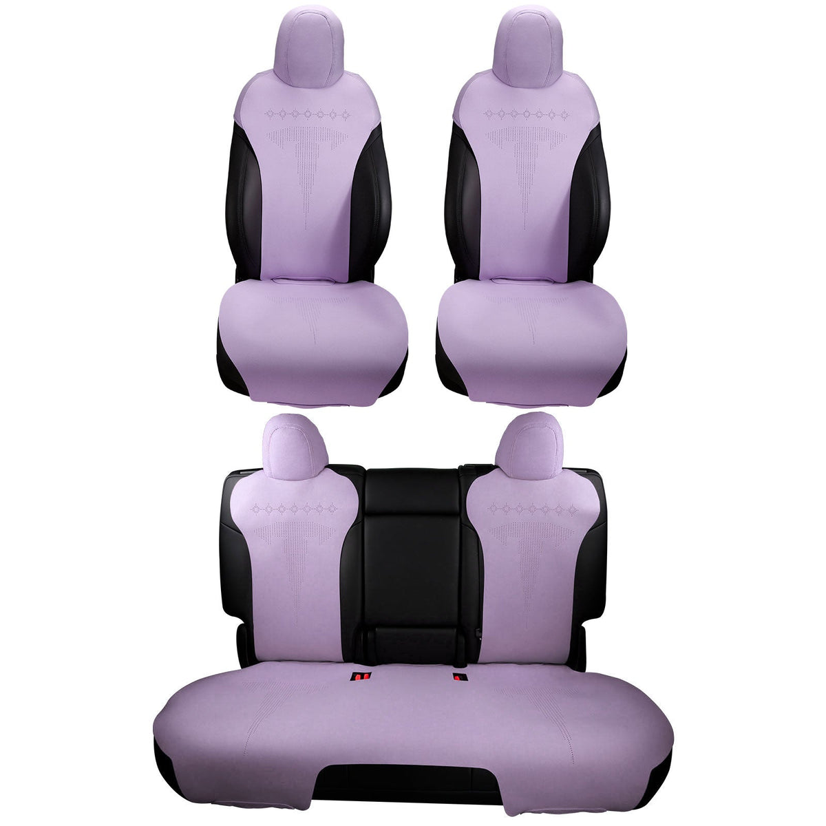 2017-2023 Tesla Model 3 Seat Covers Cushions V2 Suede Leather