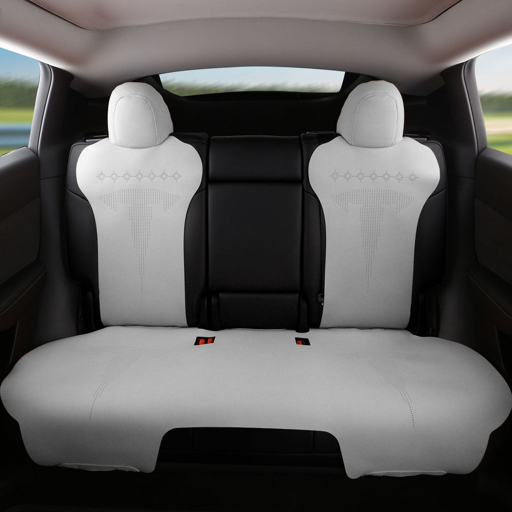 2017-2023 Tesla Model 3 Seat Covers Cushions V2 Suede Leather