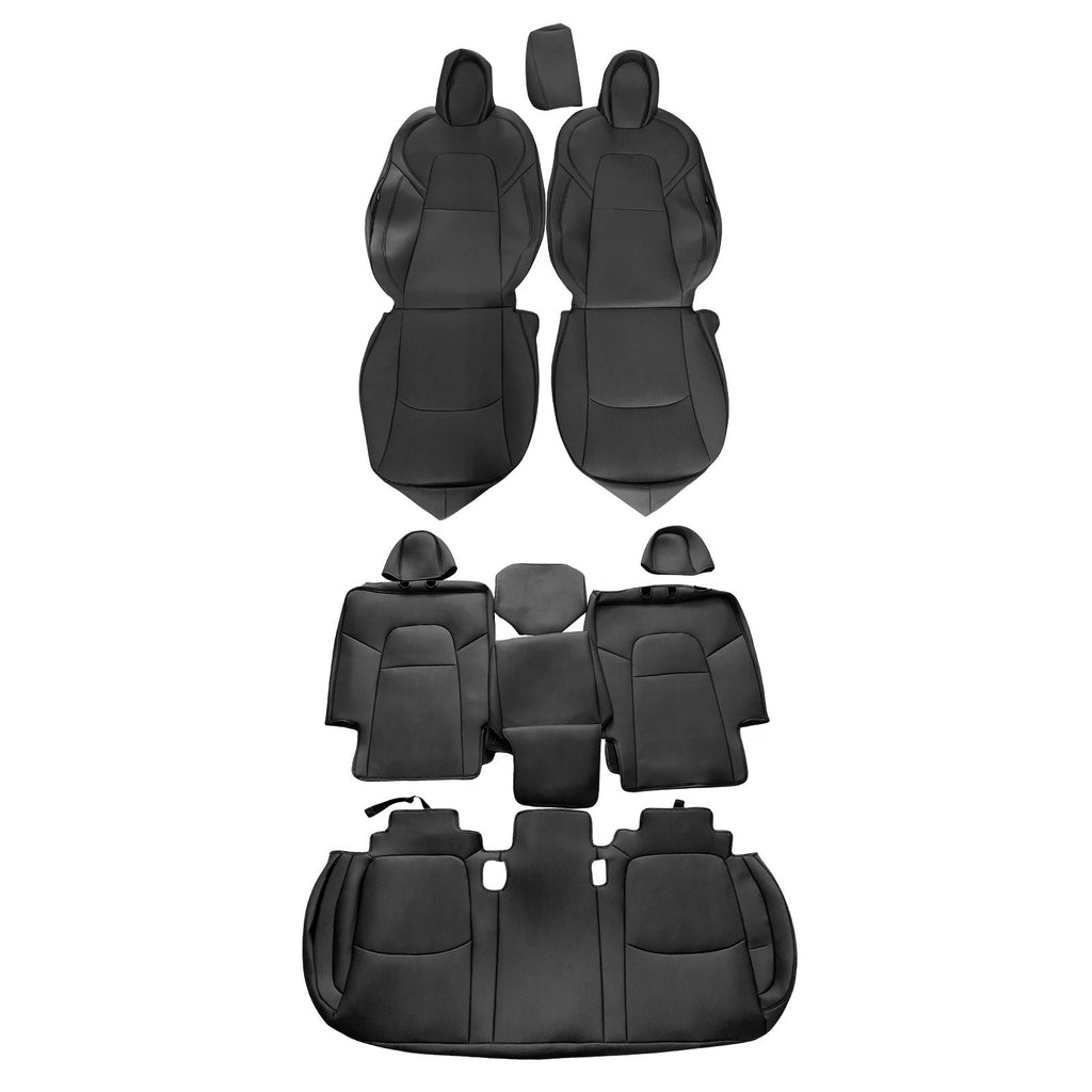 2020-2024 Tesla Model Y Front Rear 5-Seat Seat Covers Leather