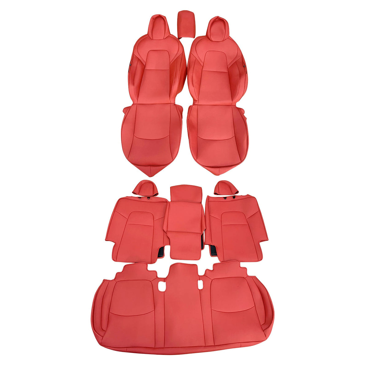 2020-2024 Tesla Model Y Front Rear 5-Seat Seat Covers Leather