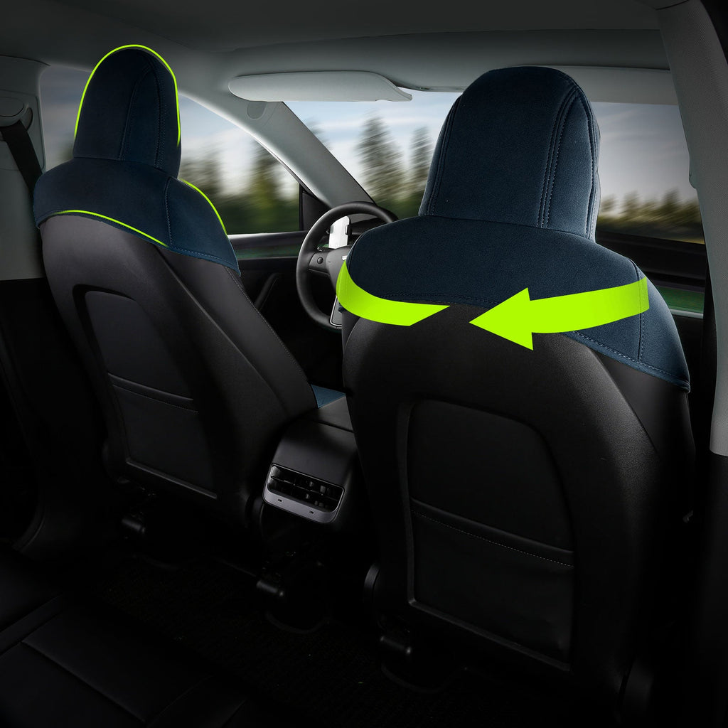 2020-2024 Tesla Model Y Seat Covers Cushions V2 Suede Leather