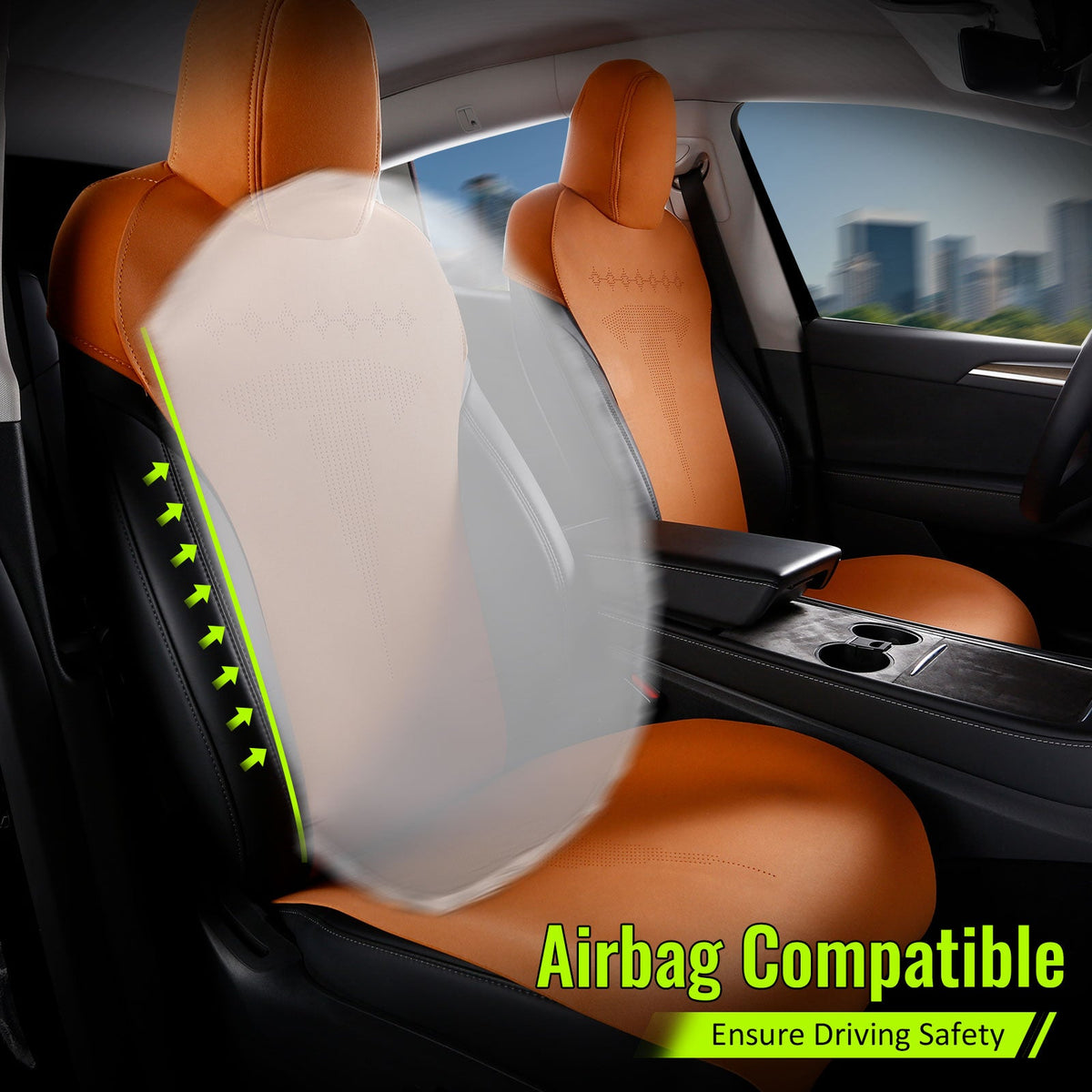 2020-2024 Tesla Model Y Seat Covers Cushions V2 Suede Leather