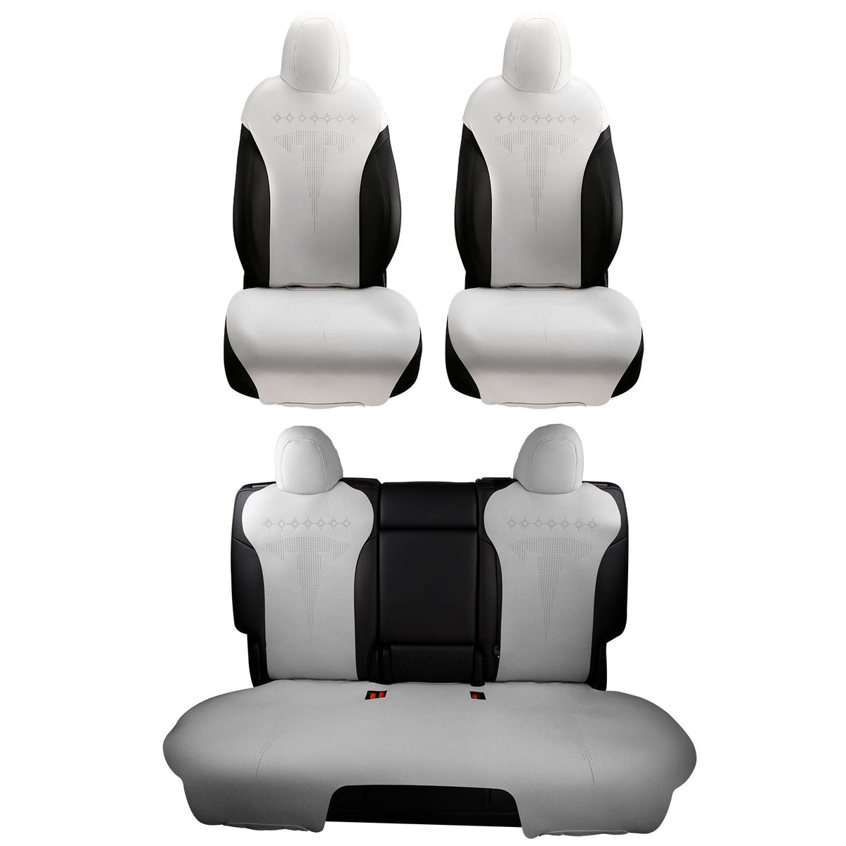 2020-2024 Tesla Model Y Seat Covers Cushions V2 Suede Leather