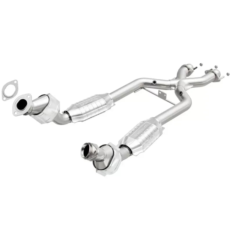 MagnaFlow Direct-Fit Catalytic Converter for 1996-1998 Ford Mustang, Stainless Steel