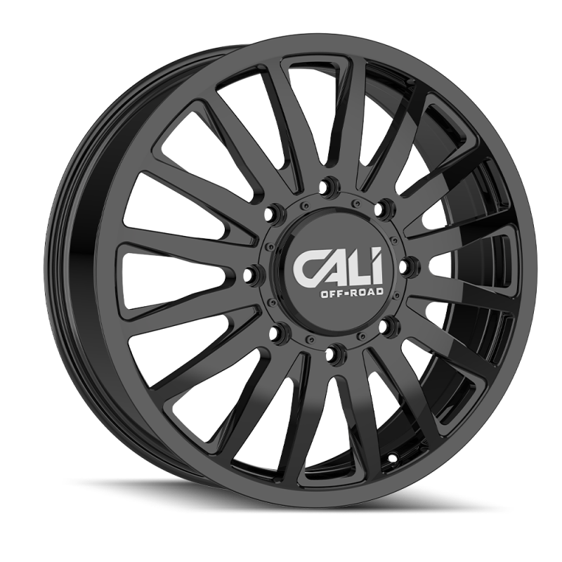 Cali Off-Road 9110D Summit Dually 22x8.25 / 8x165.1 BP / 115mm Offset / 121.3mm Hub Gls Blk Wheel 9110D-22881GBF115