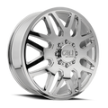 Cali Off-Road 9115D Invader Dually 22x8.25 / 8x210 BP / 115mm Offset / 154.2mm Hub Chrome Wheel 9115D-22879CF115