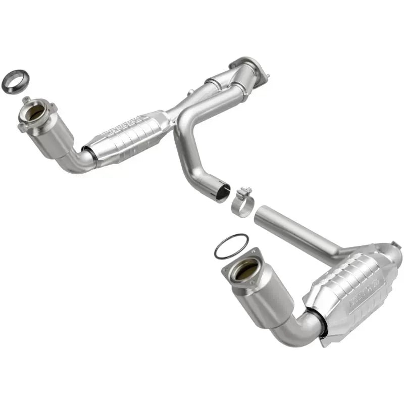 MagnaFlow Direct-Fit Catalytic Converter 458062 for 2001-2002 GMC/Chevrolet Models, Stainless Steel