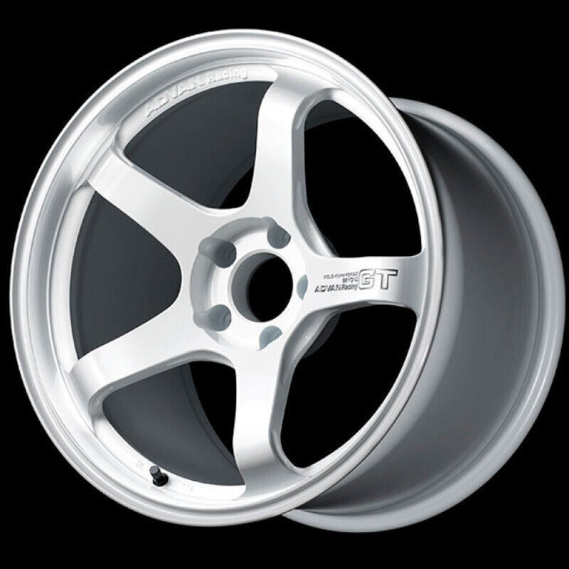 Advan GT Beyond 18x8.5 +37 5-114.3 Racing White Wheel YAQB8H37EW