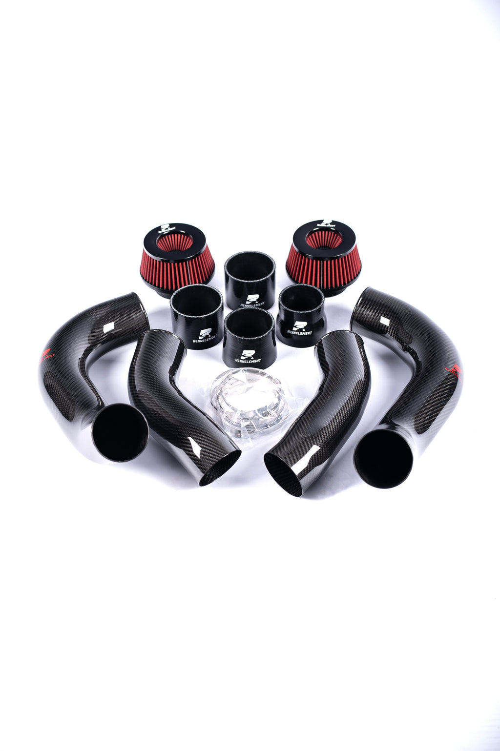 RENNELEMENT G90/G99 M5 3.5” Dry Carbon Fiber Front Mount Intake System