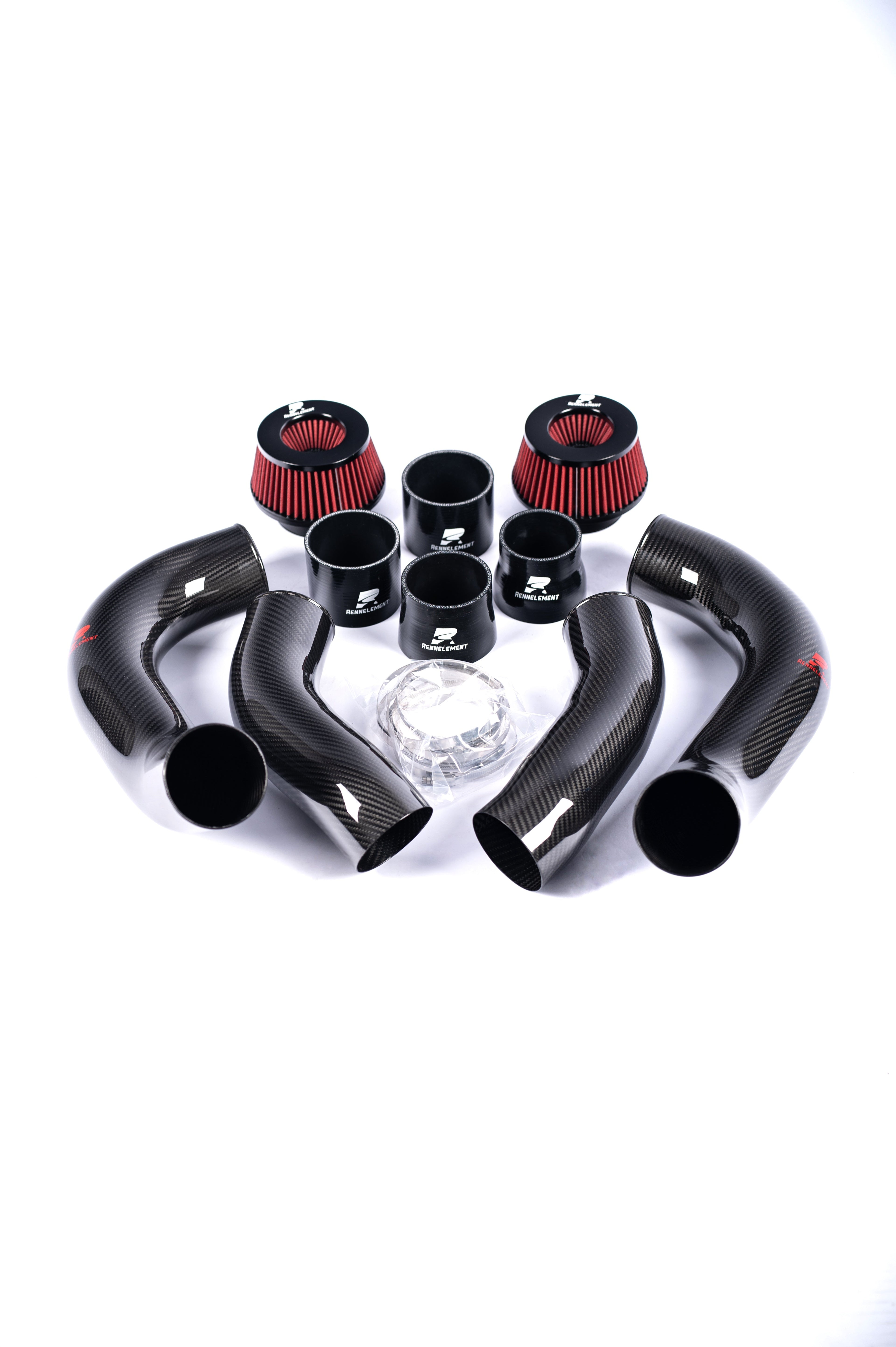 RENNELEMENT G90/G99 M5 3.5” Dry Carbon Fiber Front Mount Intake System