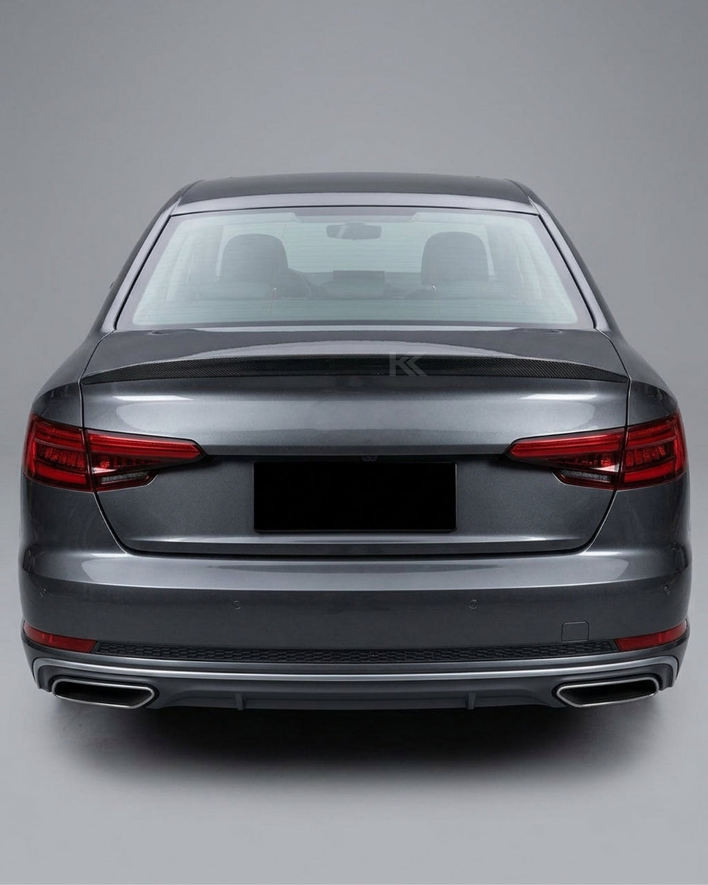 2017–2019 Audi A4 S-Line / S4 B9 Sedan Single Deck Rear Trunk Spoiler – Carbon Fiber