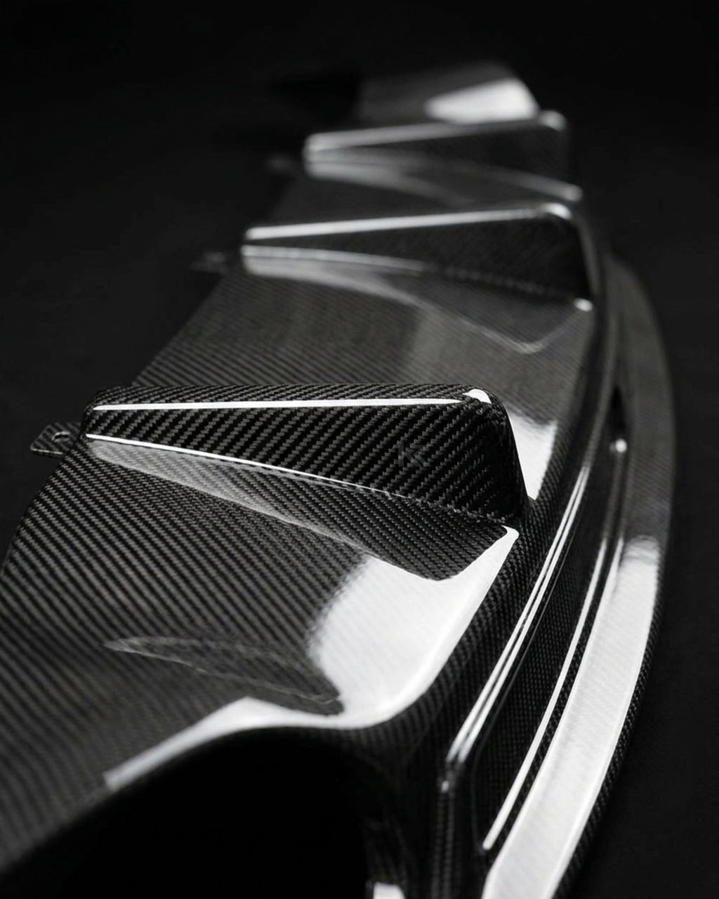 2013–2016 Audi A7 S-Line C7 Sportback Rear Bumper Diffuser – Carbon Fiber