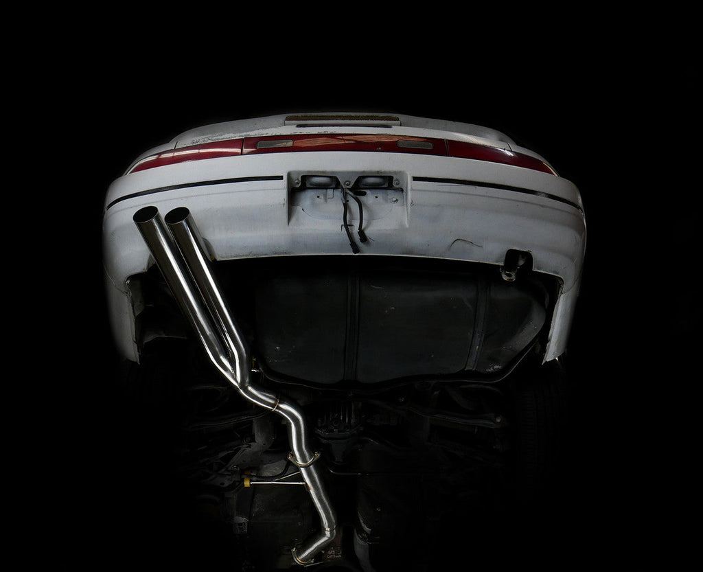 ISR Performance Series II - EP Dual Tip Blast Pipe Exhaust Non Resonated - 89-94 Nissan 240sx (S13) IS-S2EPDNR-S13