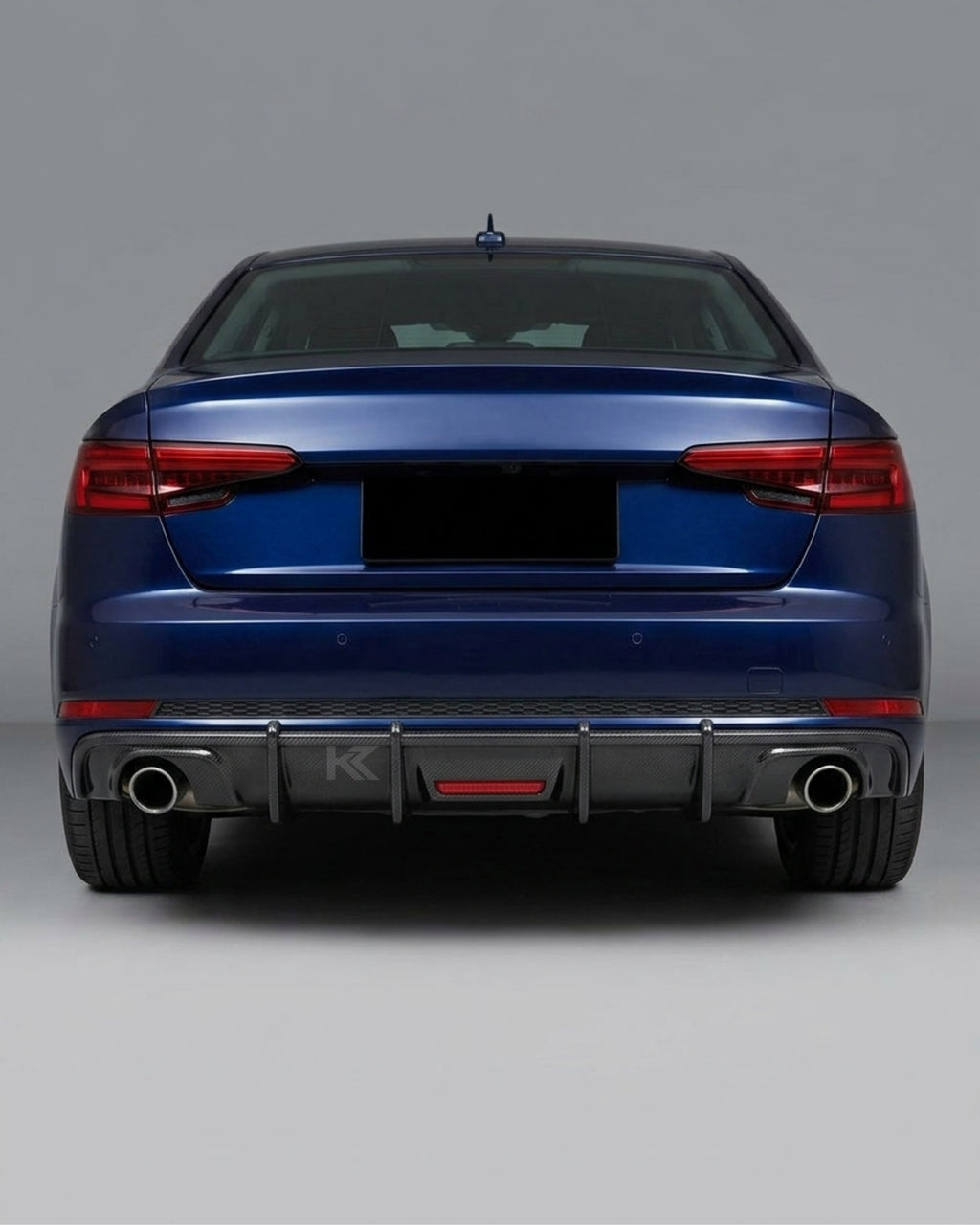 2018–2019 Audi A4 B9 Sedan Rear Bumper Diffuser – Carbon Fiber