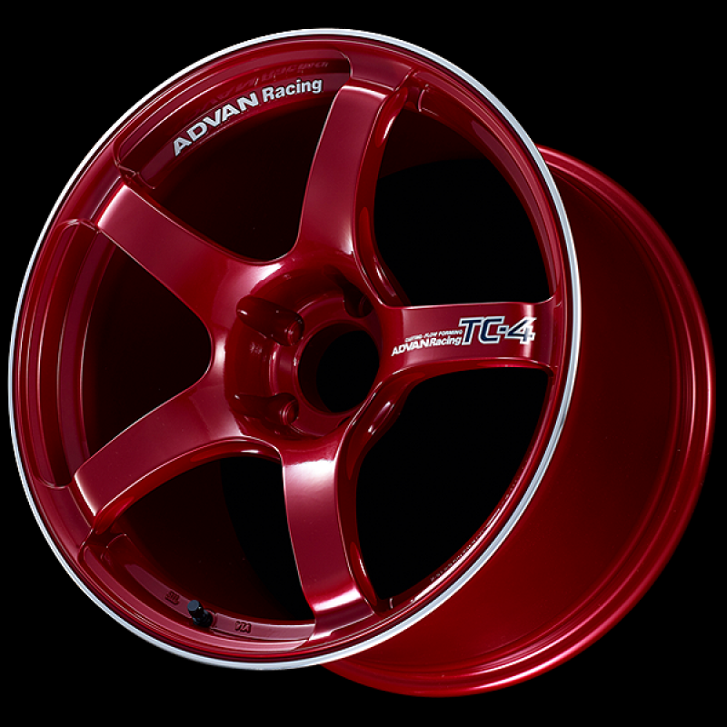 Advan TC4 16x6.5 / +37 Offset / 4x100 / 63mm Bore / Racing Candy Red and Ring YAD6D37ACRR