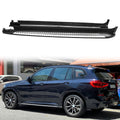 2018-2024 BMW X3 G01 Black Silver Running Boards Side Step Bars Pair