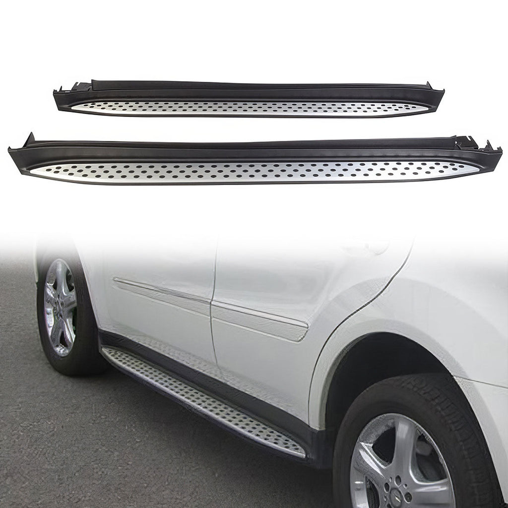 2006-2011 Benz W164 ML320 ML350 ML550 OE Silver Running Board Aluminum