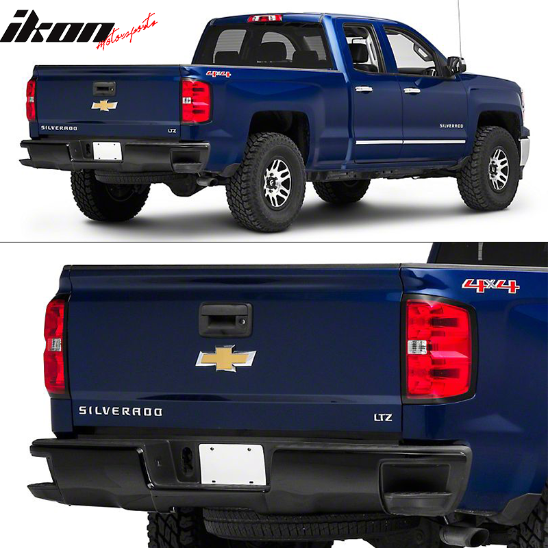 2014-2018 Silverado GMC Sierra 1500 Rear Step Bumper w/o Sensor Holes