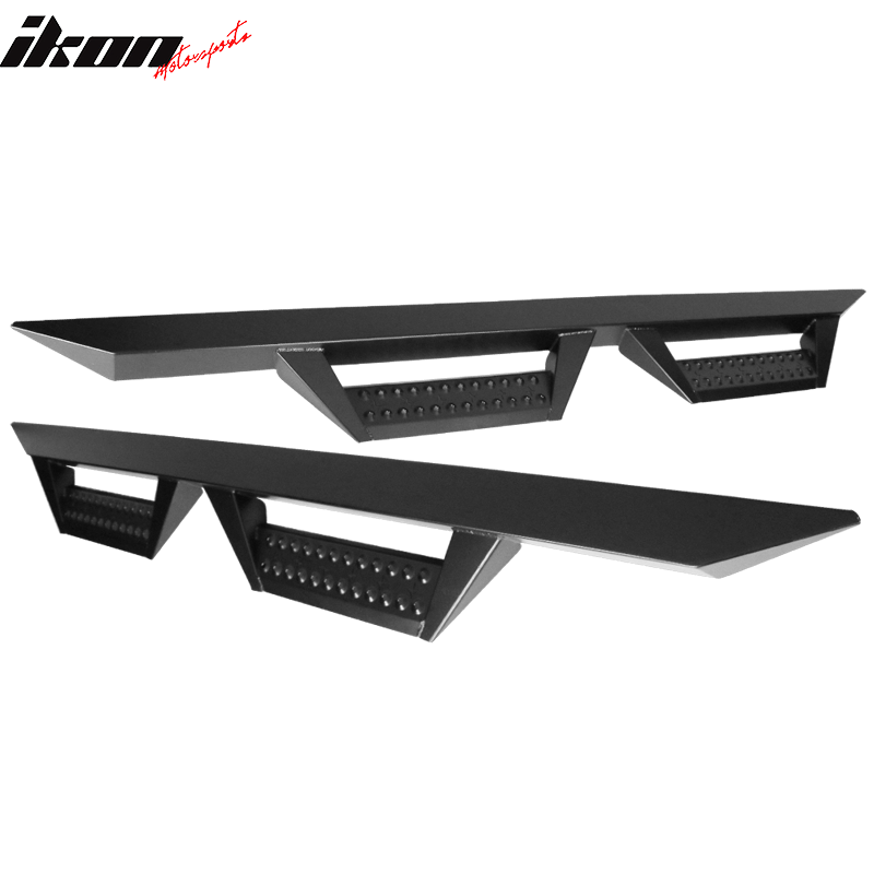 2007-2021 Toyota Tundra Crew Double Cab BZ Style Black Running Boards