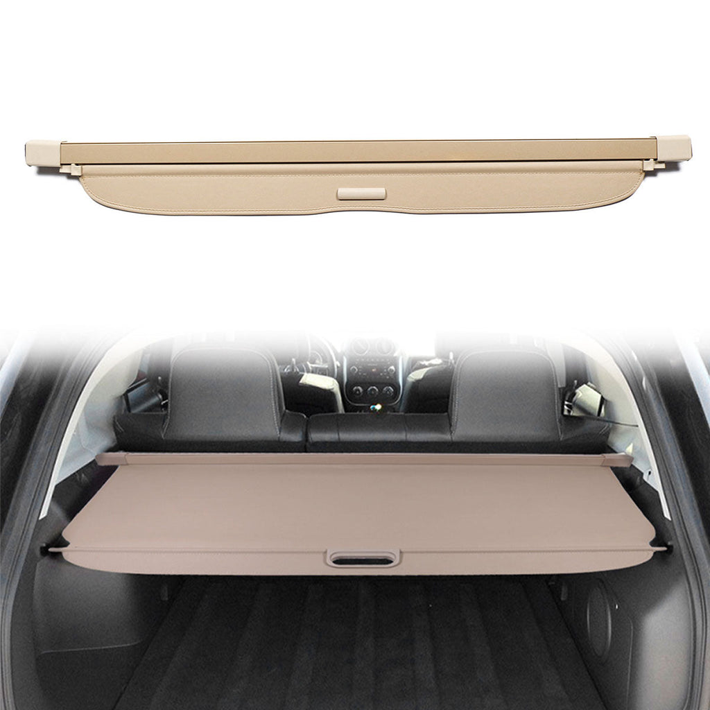 2007-2017 Jeep Compass Patriot Tonneau Cargo Cover Retractable Shade