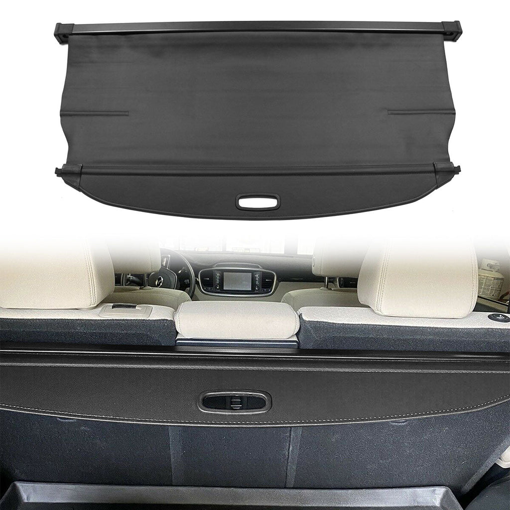 2016-2020 Kia Sorento Black Tonneau Cargo Cover Vinyl Aluminum Rod