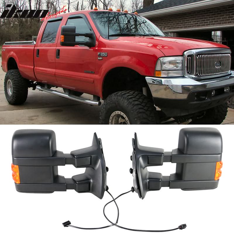 1999-2015Â Ford F250 F350 F450 F550 Super Duty Rear View Towing Mirrors