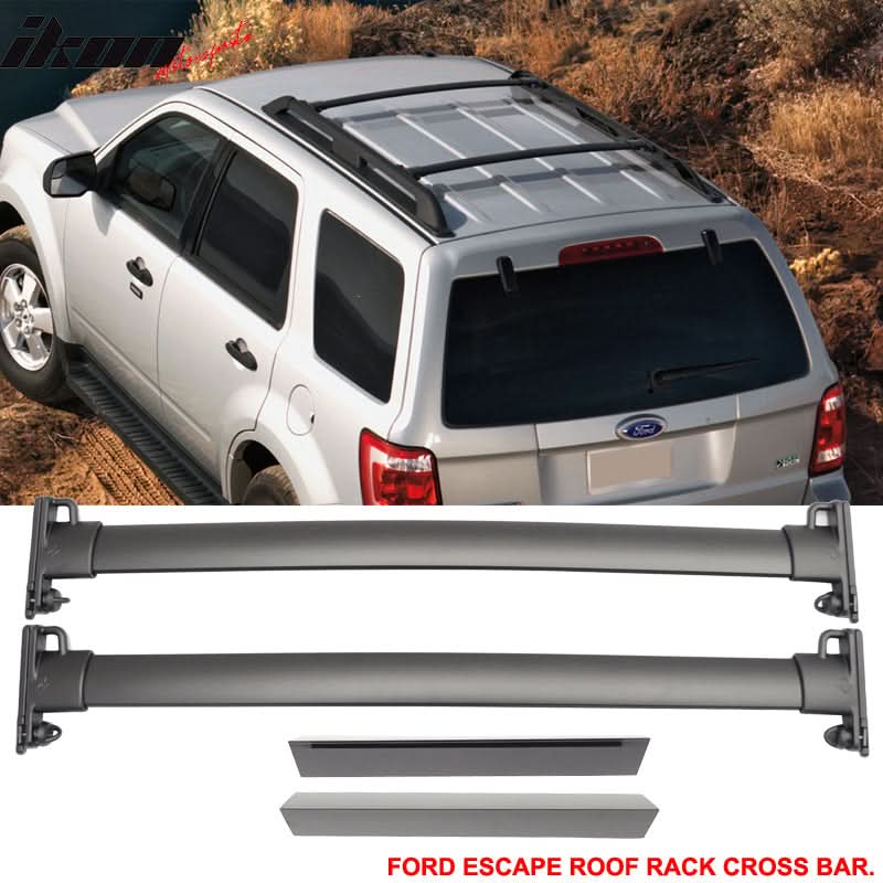2008-2012 Ford Escape OE Style Black Roof Racks Cross Bars Aluminum