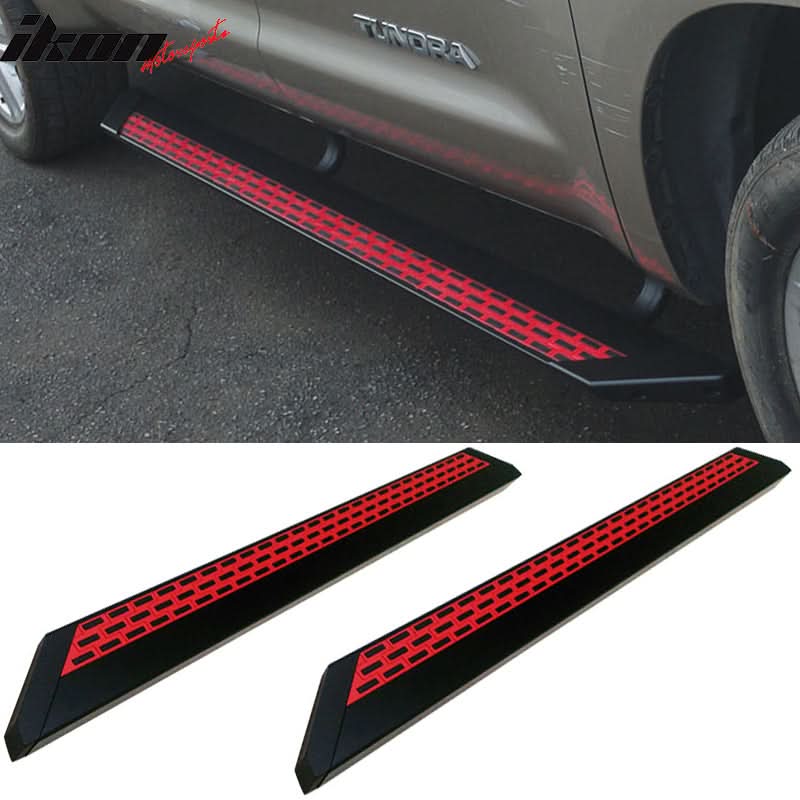 2004-2014 Ford F150 Super Black Red Running Board Bracket Aluminum