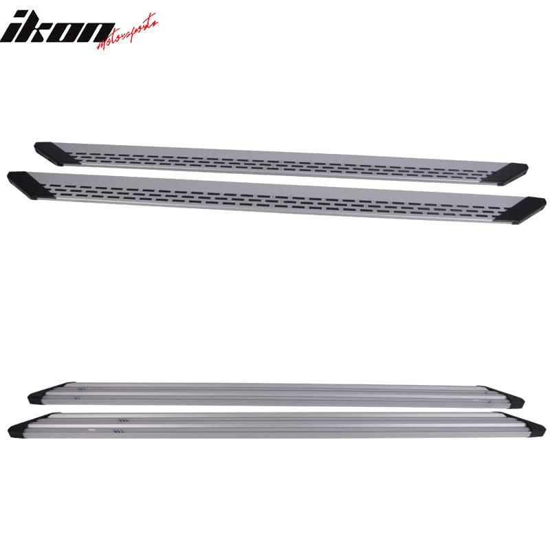 2004-2014 Ford F150 Black Grey Running Board Step Bar Bracket Aluminum