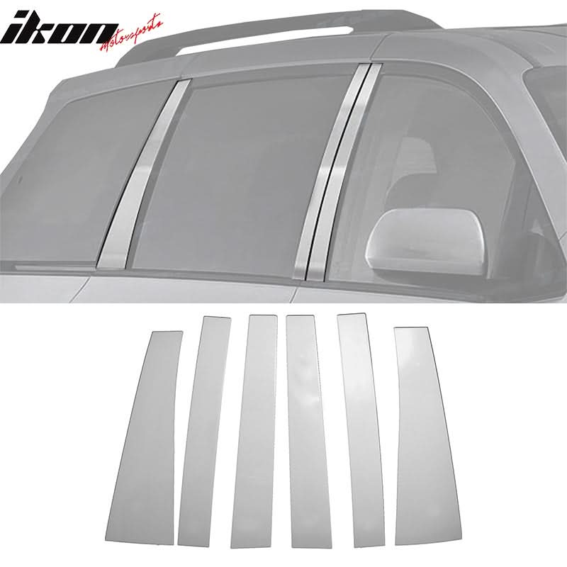 2011-2020 Toyota Sienna Pillar Posts Mirror Trim Stainless Steel 6PC
