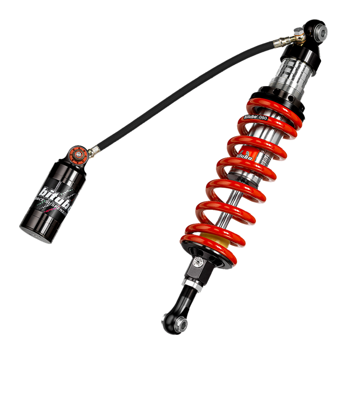 Bitubo Suspension Bitubo CLU1 Monoshock Adjustable: Spring Preload, Rebound, Double Compression, Length, Red Spring H0138CLU11
