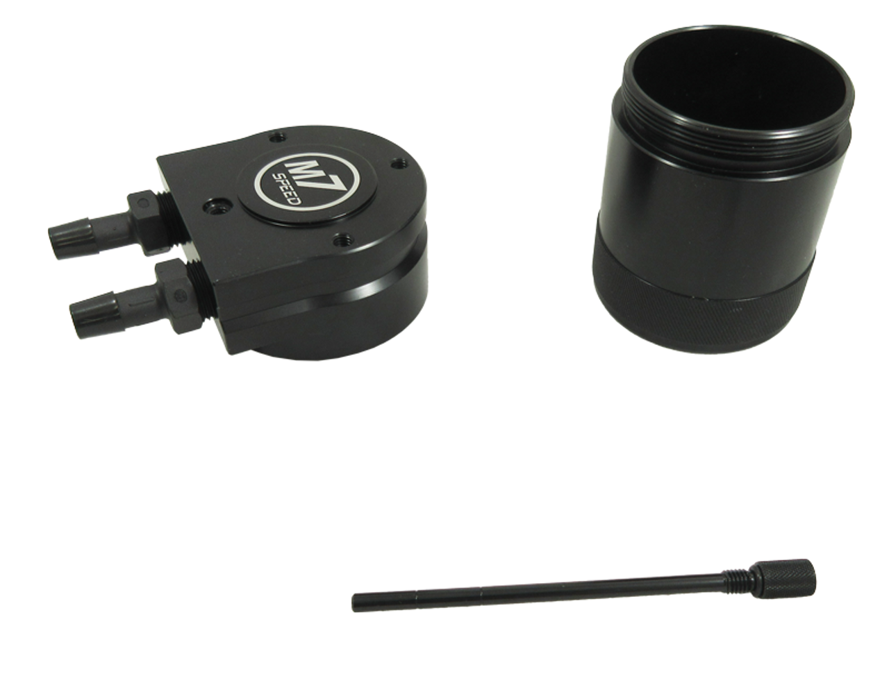 M7 Speed R60 Countryman "Exact-Fit" Oil Catch Can Kit | Black Silicone Hoses