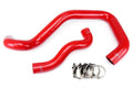 HPS Red Reinforced Silicone Radiator Hose Kit Coolant Ford 03-07 F450 Superduty 6.0L Diesel w/ Mono Beam Suspension
