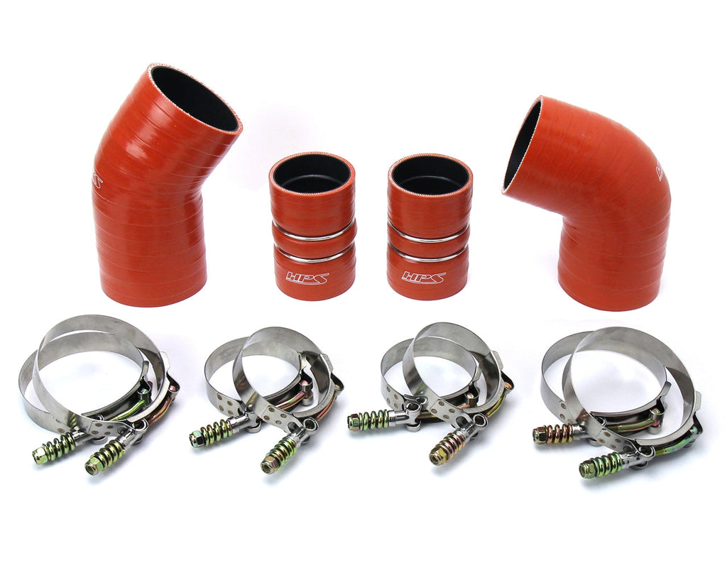 HPS Performance HPS High Temp Aramid Reinforced Silicone Intercooler Hose Boots Kit GMC 2004.5 - 2005 Sierra 2500 HD 6.6L Duramax LLY Diesel