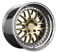 XXR 570 Wheel Hyper Gold / Platinum Lip 18x8.5 +35 5x100