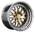 XXR 570 Wheel Hyper Gold / Platinum Lip 18x8.5 +35 5x4.5