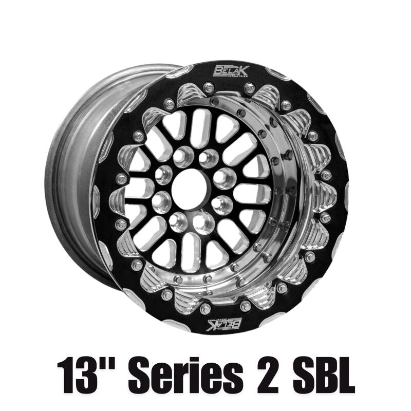 Belak Wheels Belak 13x9 / 5in BS / 4x100 BP / High Pad / Series 2 Wheel - Single Beadlock 13094100S25BS-SBL
